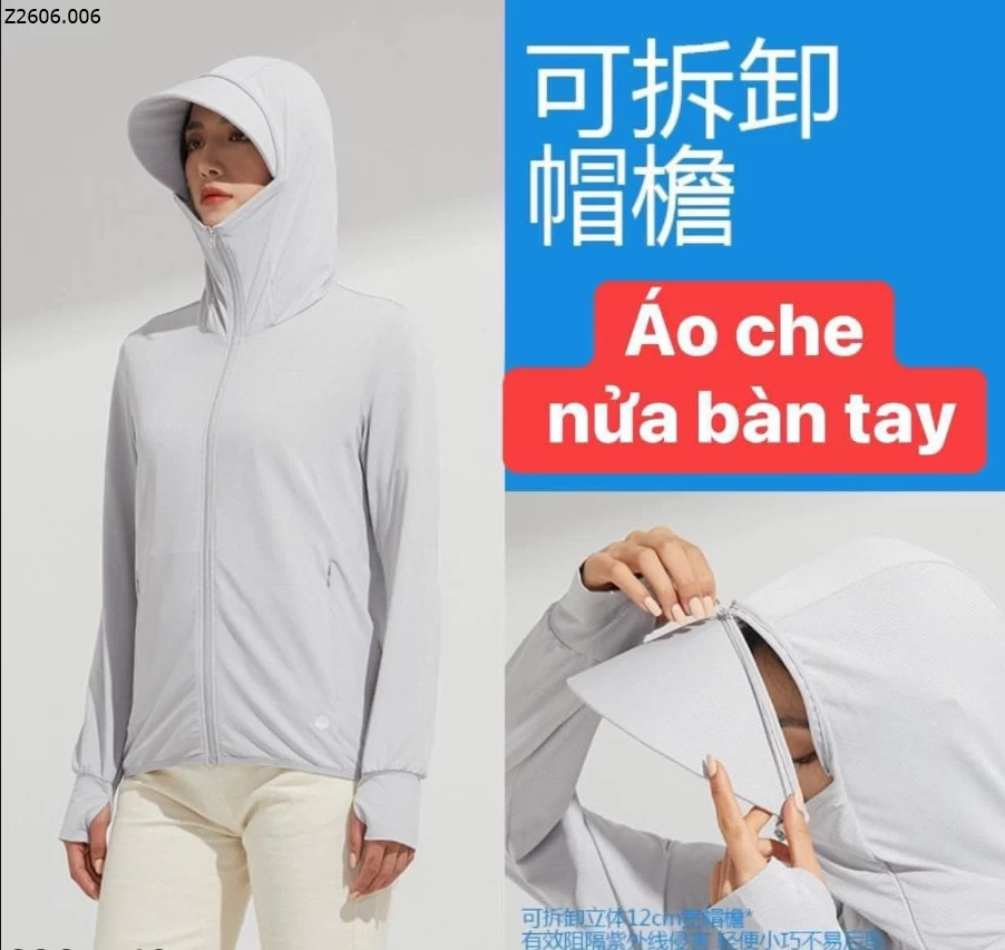 ÁO CHỐNG NẮNG KÈM MŨ CHE Sỉ 120k