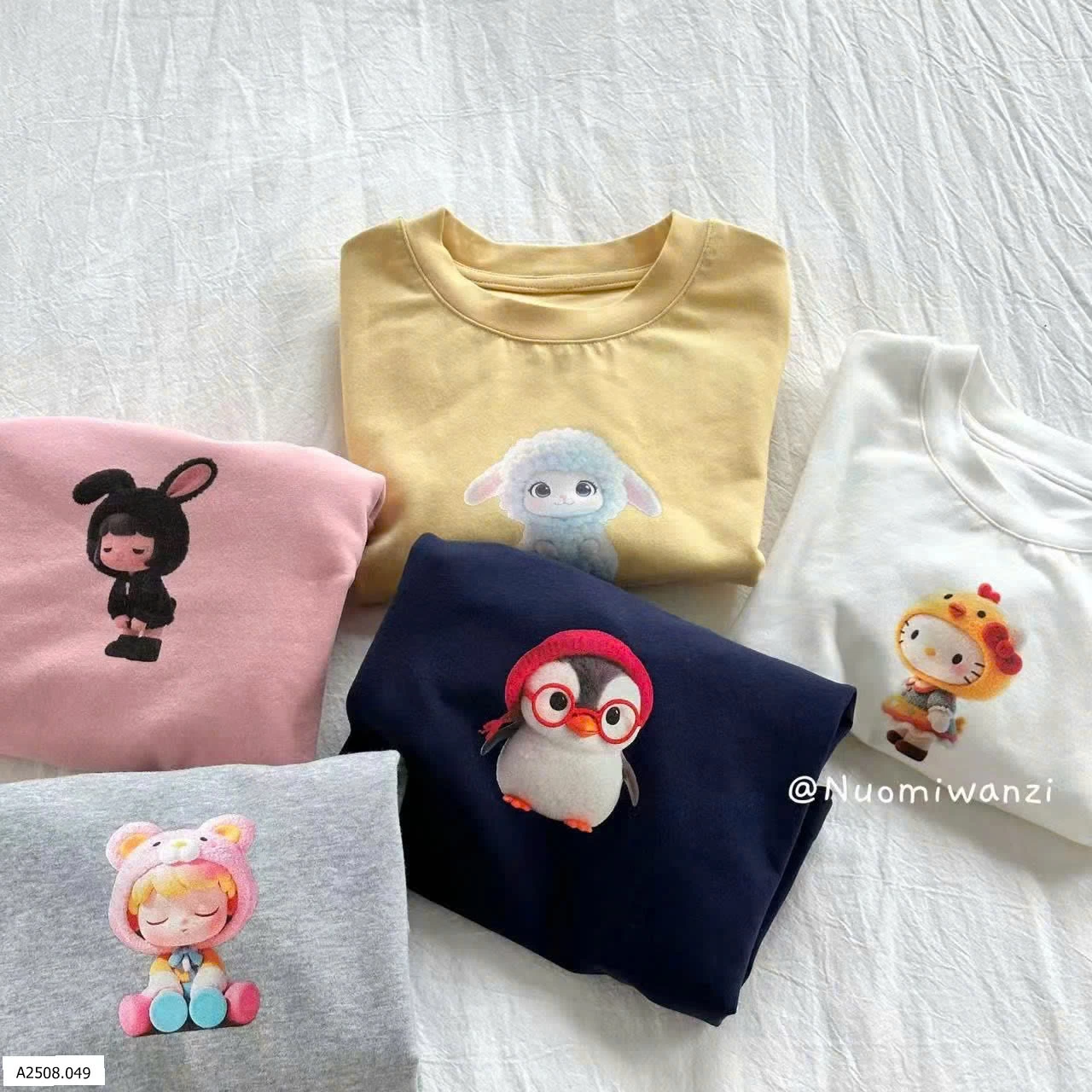ÁO DÀI TAY HOẠT HÌNH BG   Giá sỉ  sz 90-120: 91k  sz 130-150: 103k 