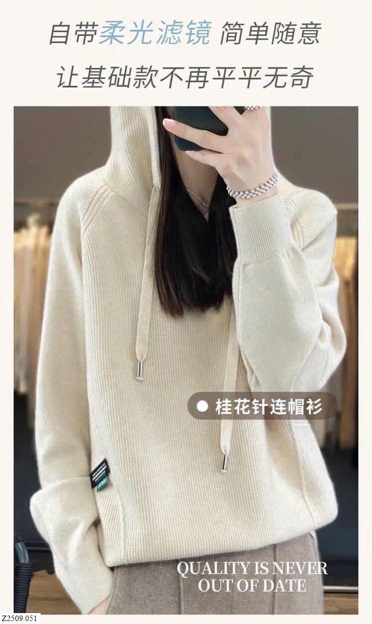 ÁO LEN HOODIE NỮ   Sỉ 175k