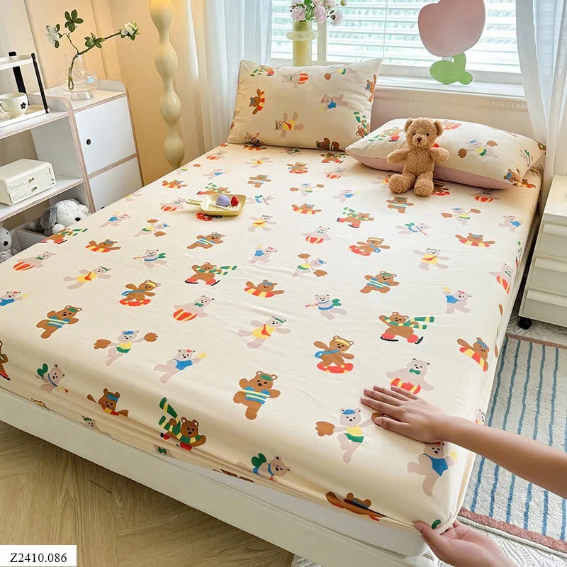 SET GA BỌC COTTON +2 VỎ GỐI MẪU NEW   Giá sỉ như sau: 1m5x2m :152k 1m8x2m :157k 2mx2m2:165k