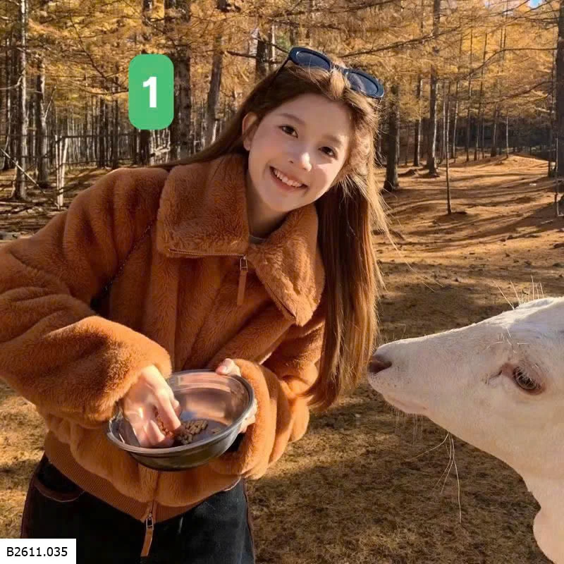 ÁO KHOÁC LÔNG BASIC NỮ  Giá sỉ 230k