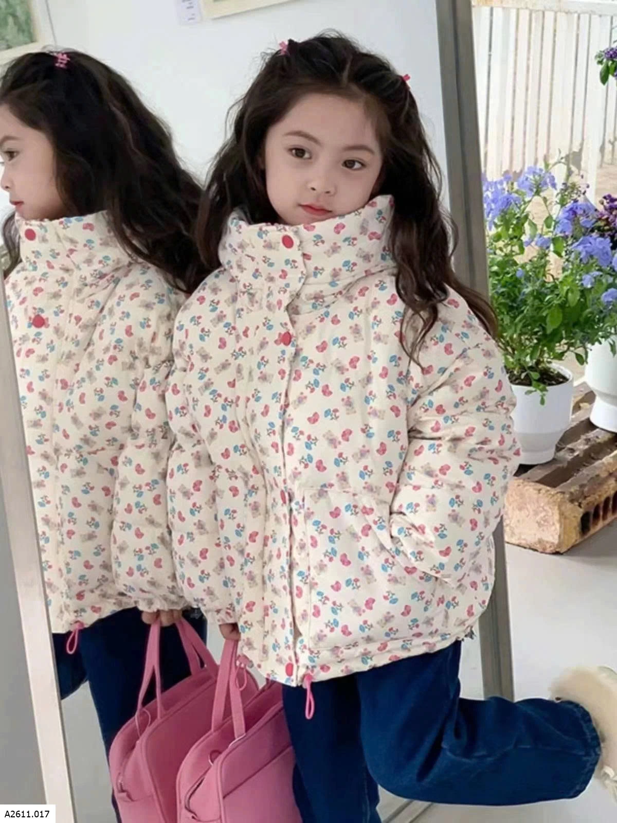 ÁO PHAO HOA NHÍ LÓT LÔNG CHO BÉ   Giá sỉ 192k