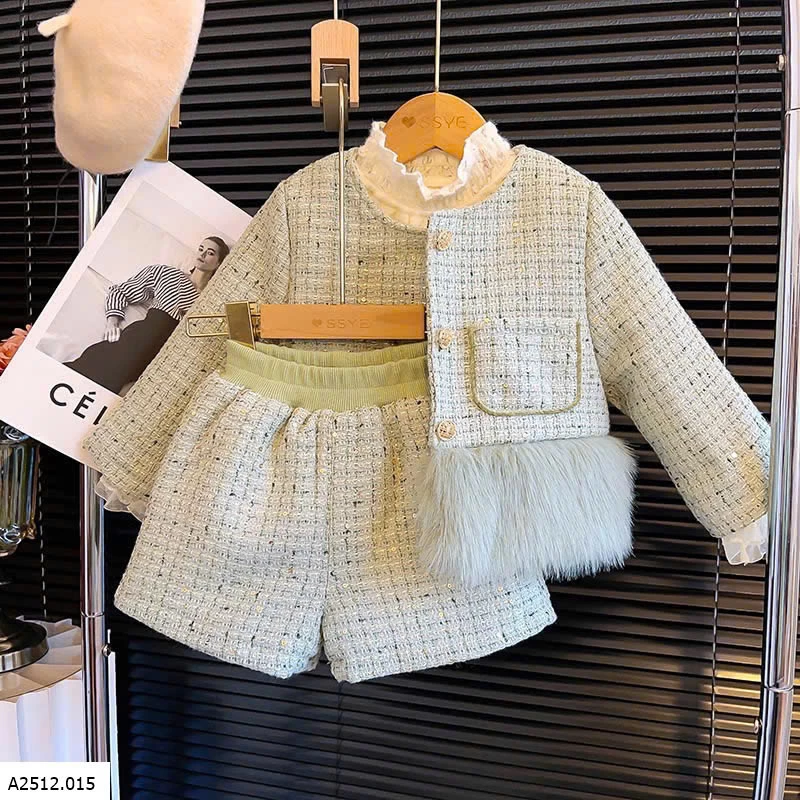 SET DẠ PHỐI LÔNG BG  Giá sỉ 259k