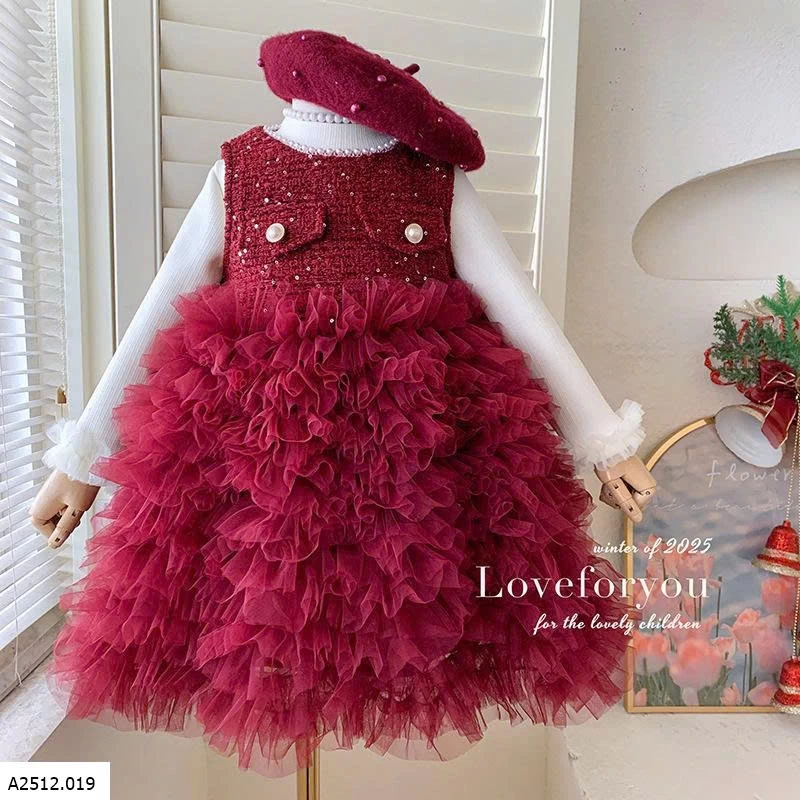 SET VÁY REN CÔNG CHÚA BÉ GÁI   Giá sỉ 305k