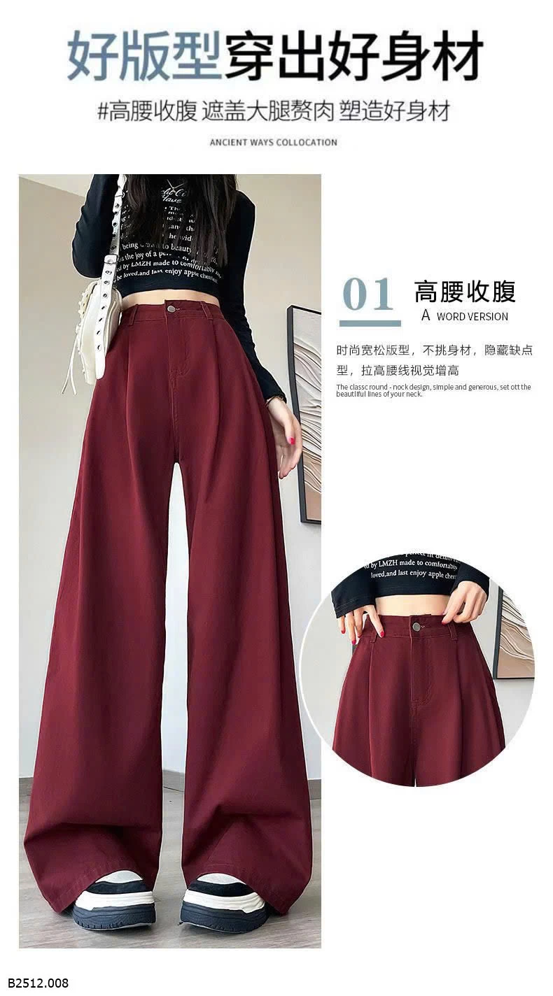 QUẦN ĐỎ ĐÔ ỐNG SUÔNG  Giá sỉ 270k