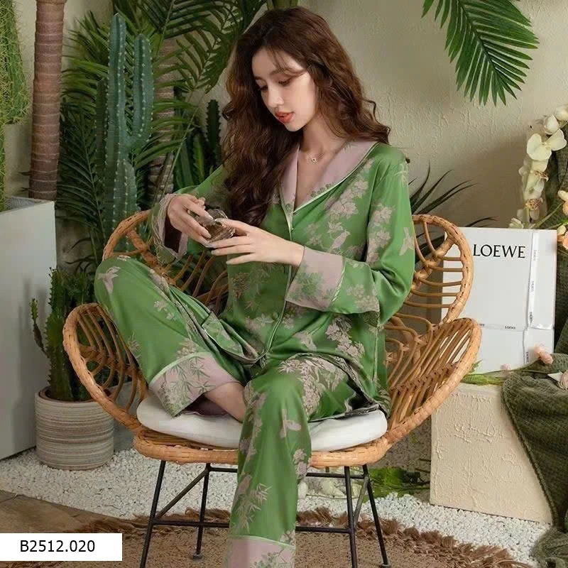Bộ nữ pyjama dài tay  Giá sỉ 170k