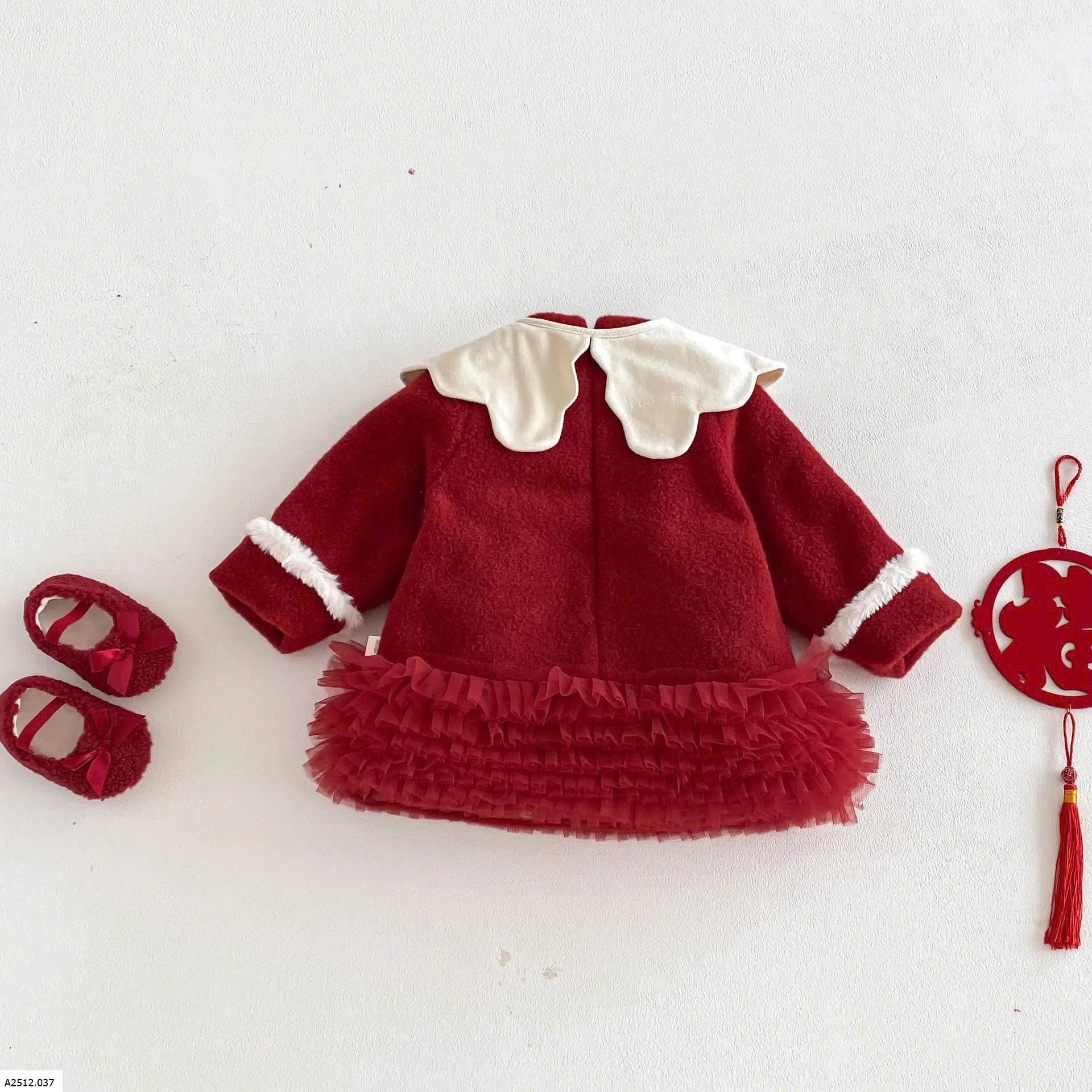 VÁY ĐỎ PHỐI TUTU BG  Giá sỉ 256k