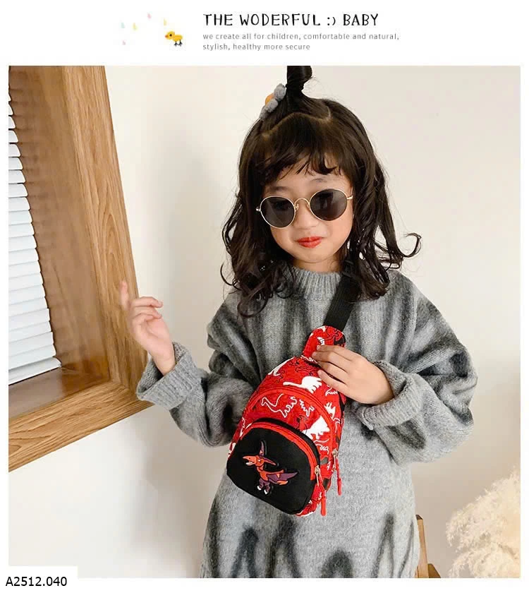 TÚI ĐEO CHÉO KHỦNG LONG CHO BÉ Giá sỉ 45k