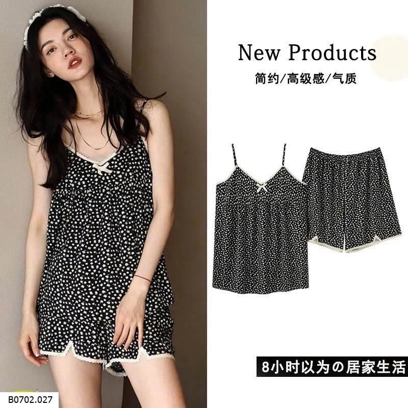 BỘ NGỦ 2S HOA NHÍ SIÊU XINH  Giá sỉ như sau  #bộ cộc 96k #bộ dài 100k