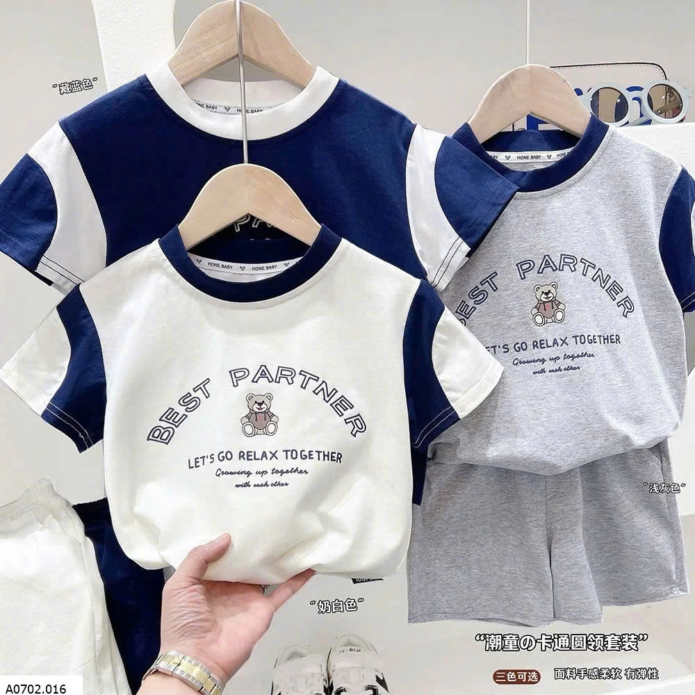 BỘ CỘC BÉ TRAI KACADY  Sỉ 118k/1 bộ 