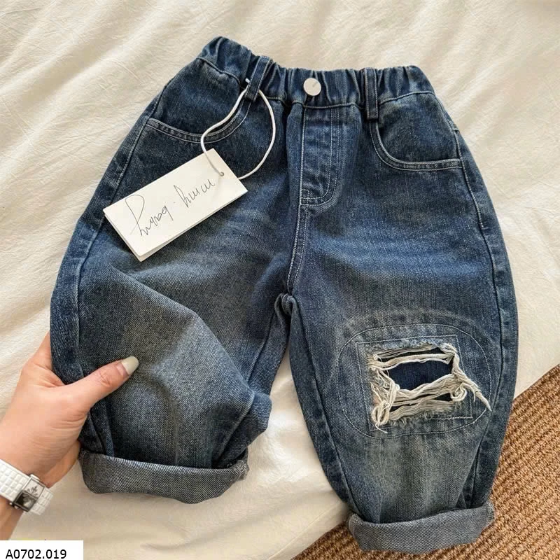 Quần jean MMY rách gấu  Sỉ 165k