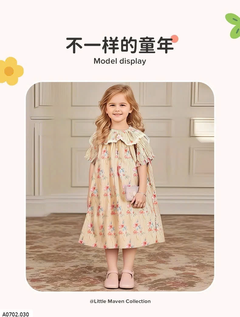 VÁY TAY BỒNG LITTLE MAVEN  Sỉ 134k