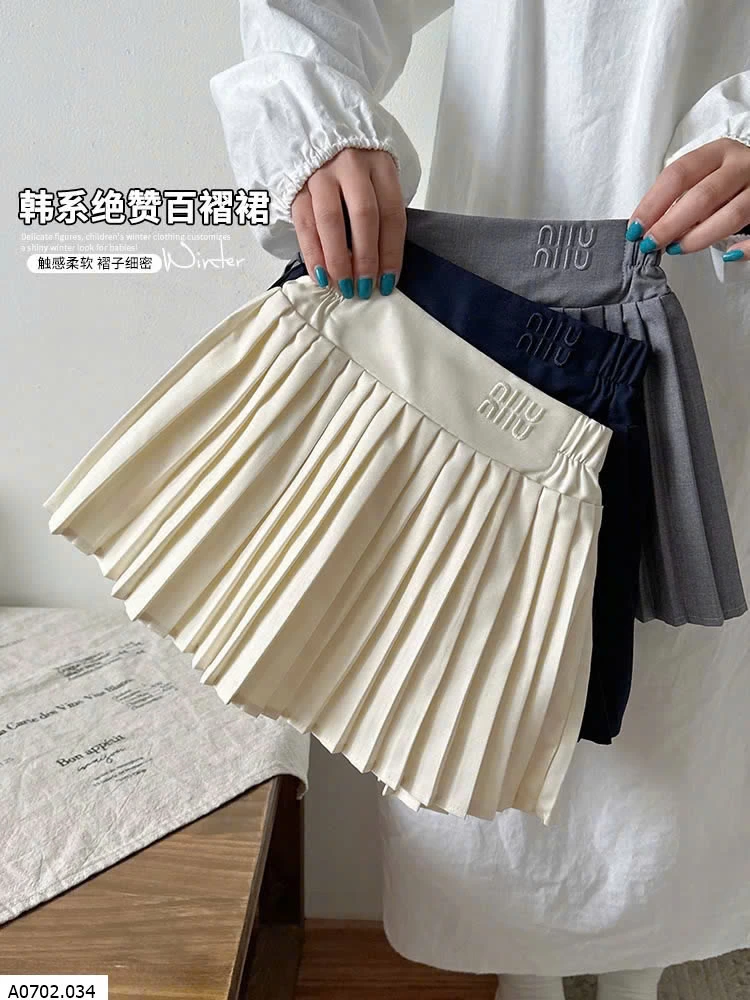 CHÂN VÁY XẾP LY CẠP CHUN BG    Sỉ 126k
