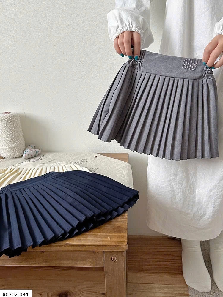 CHÂN VÁY XẾP LY CẠP CHUN BG    Sỉ 126k
