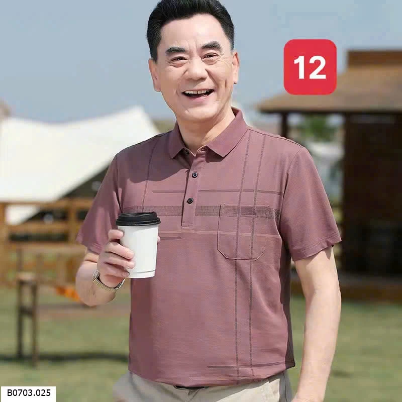   ÁO POLO TRUNG NIÊN NGẮN TAY   Sỉ 105k 