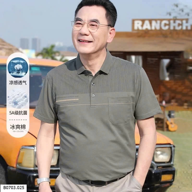   ÁO POLO TRUNG NIÊN NGẮN TAY   Sỉ 105k 