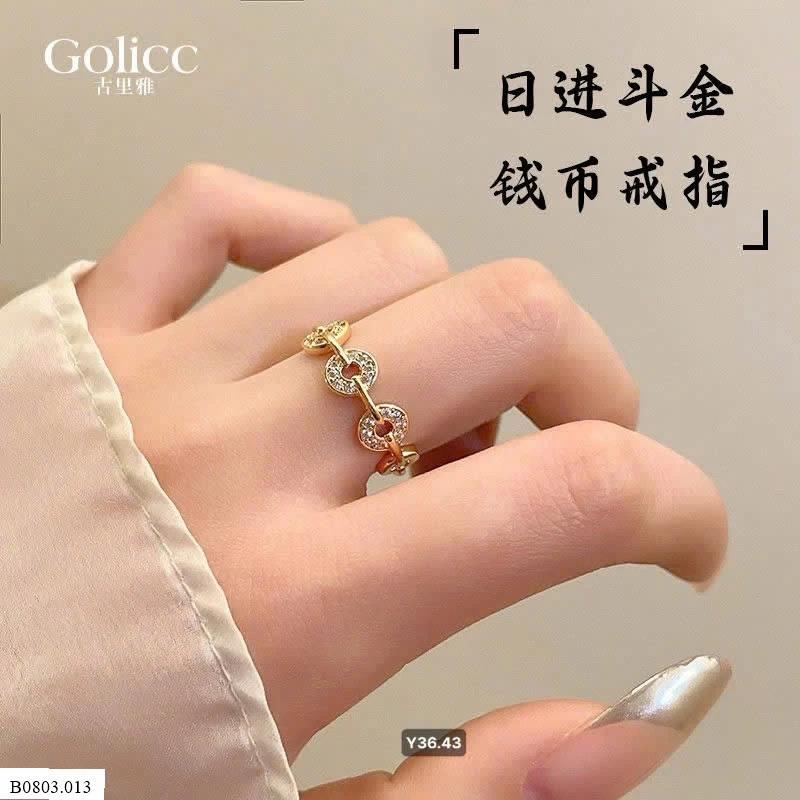 Nhẫn kim tiền  Sỉ 70k
