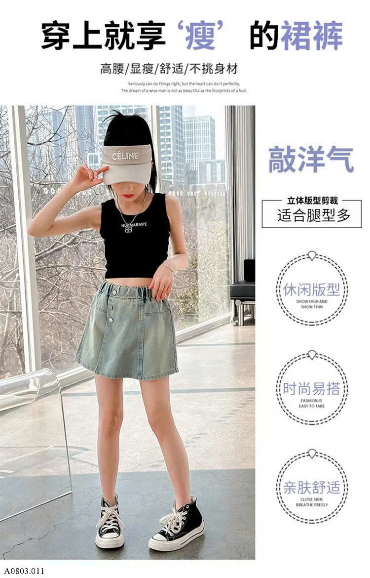 QUẦN GIẢ VÁY BÉ GÁI  Sỉ 112k