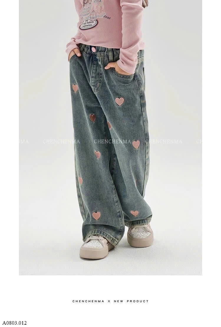 QUẦN JEAN TRÁI TIM    Sỉ 105k