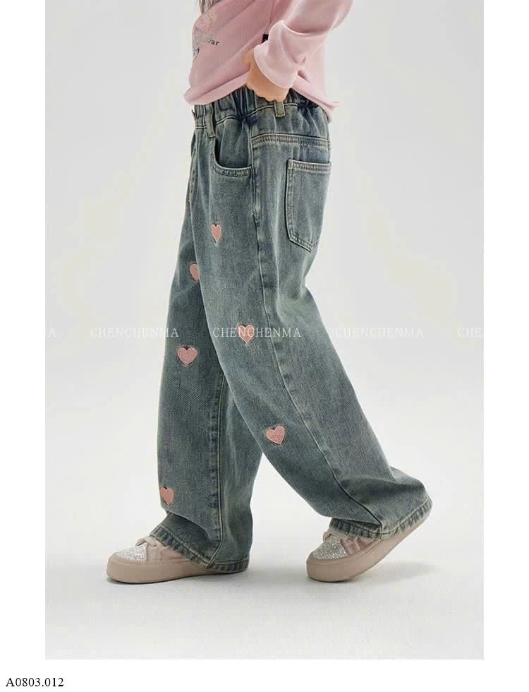 QUẦN JEAN TRÁI TIM    Sỉ 105k