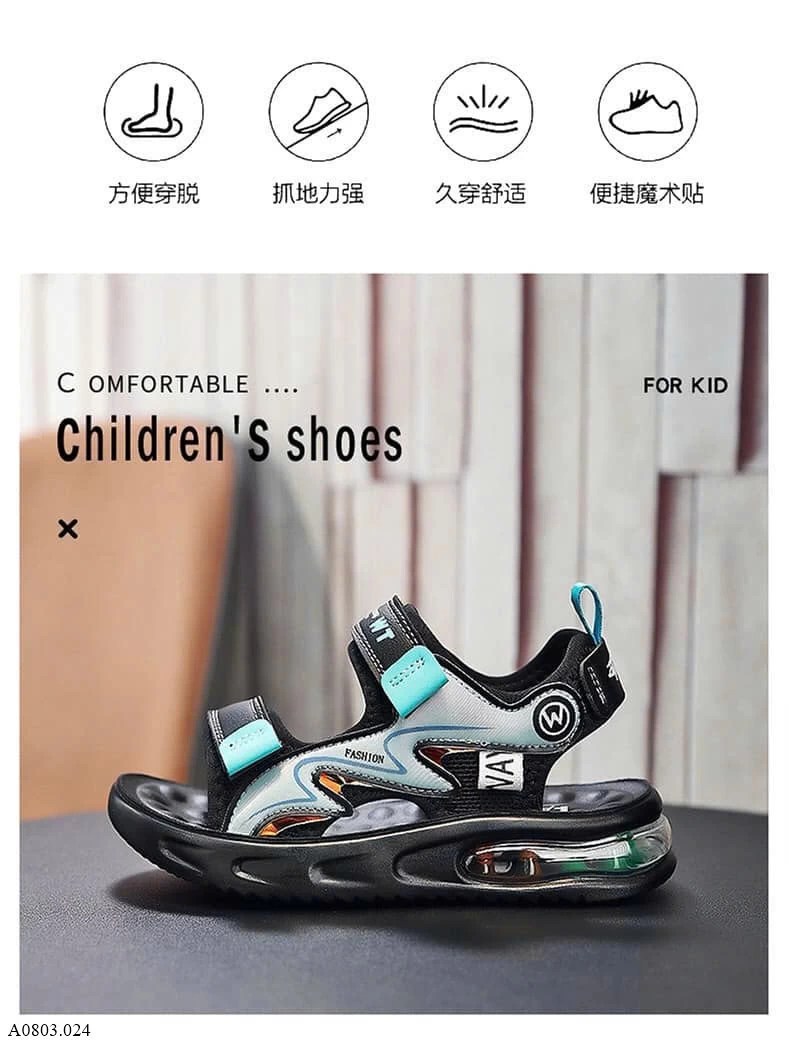 SANDAL BÉ TRAI PHỐI MẦU     Sỉ 120k