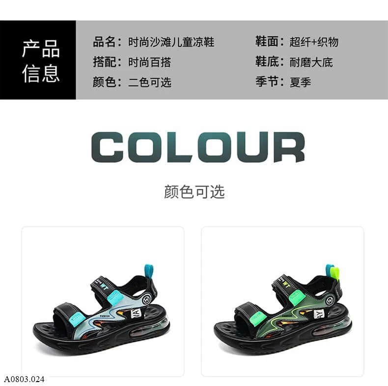 SANDAL BÉ TRAI PHỐI MẦU     Sỉ 120k