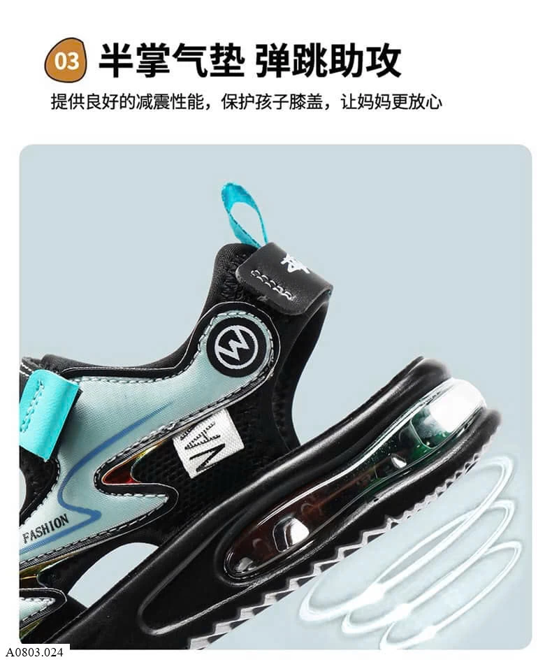 SANDAL BÉ TRAI PHỐI MẦU     Sỉ 120k