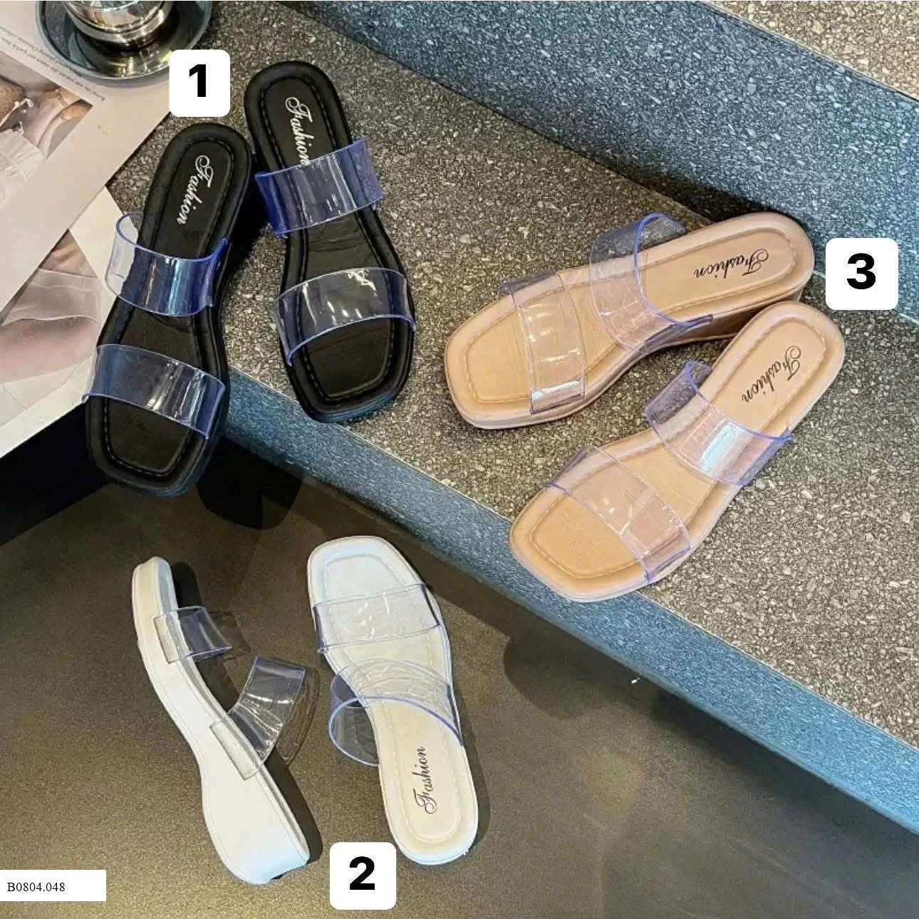 DÉP QUAI TRONG VÀ SANDAL DÂY MẢNH   Sỉ 45k
