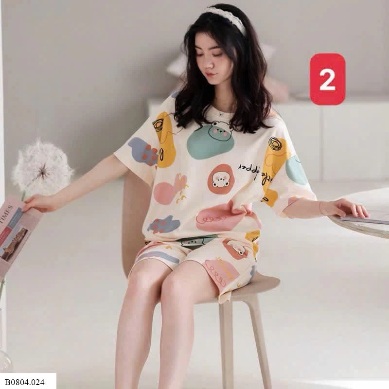 SET BỘ CỘC TAY MẶC NHÀ NỮ   Sỉ 152k