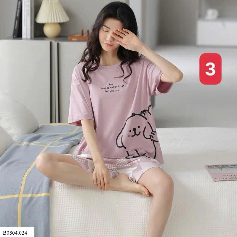 SET BỘ CỘC TAY MẶC NHÀ NỮ   Sỉ 152k