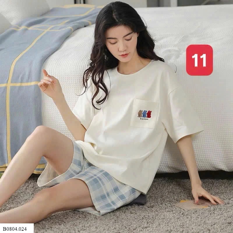 SET BỘ CỘC TAY MẶC NHÀ NỮ   Sỉ 152k