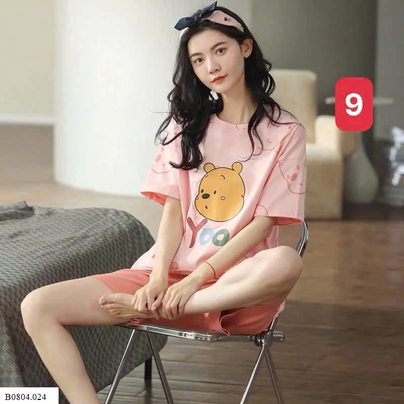 SET BỘ CỘC TAY MẶC NHÀ NỮ   Sỉ 152k