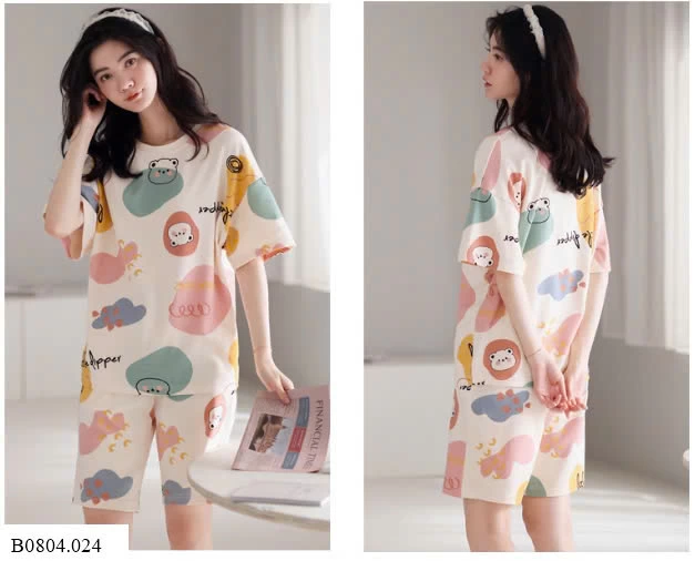 SET BỘ CỘC TAY MẶC NHÀ NỮ   Sỉ 152k