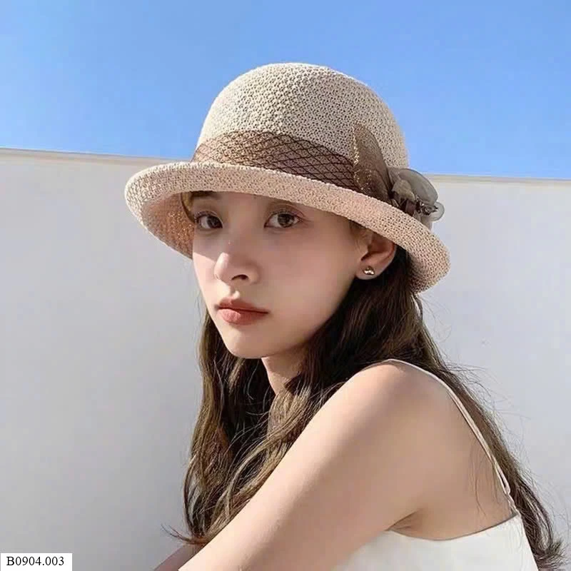 MŨ VÀNH TRÒN ĐÍNH HOA CHO NỮ   Sỉ 72k