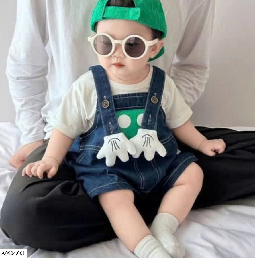 SET ÁO PHÔNG MIX YẾM DENIM BT    Sỉ 144k