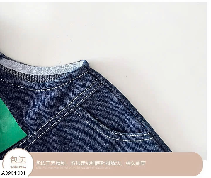 SET ÁO PHÔNG MIX YẾM DENIM BT    Sỉ 144k