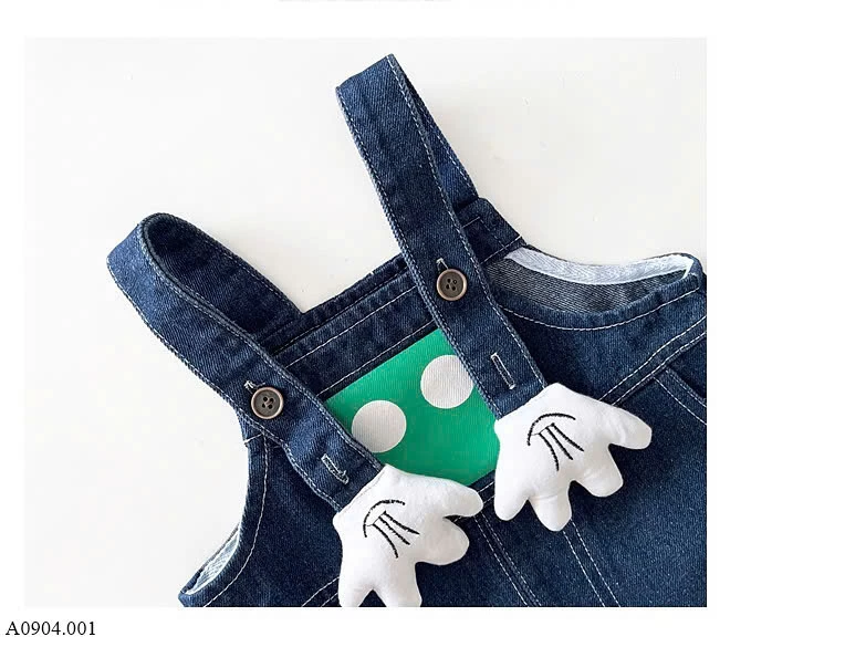SET ÁO PHÔNG MIX YẾM DENIM BT    Sỉ 144k