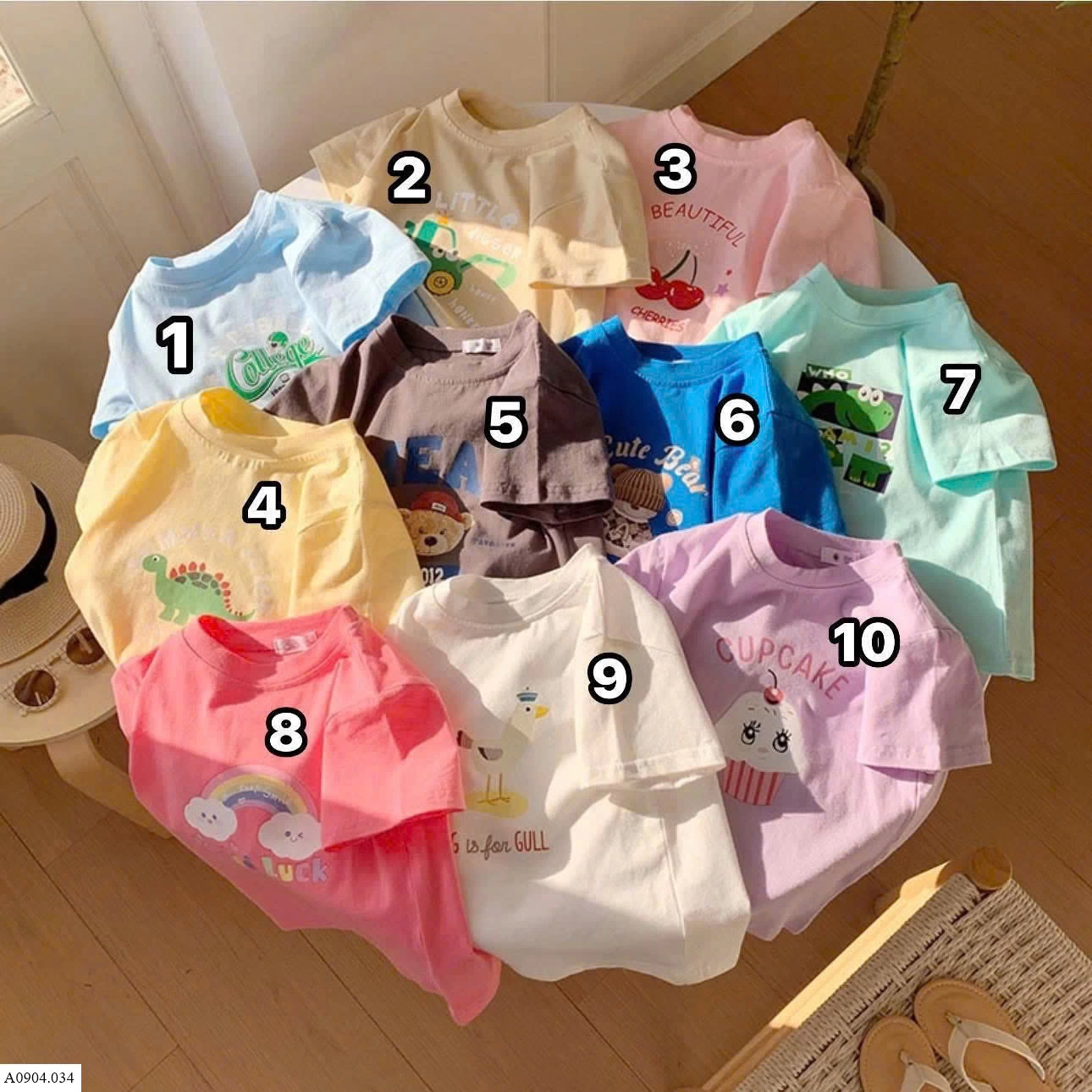 ÁO PHÔNG CỘC TAY BÉ  Sỉ 55k/ 1 chiếc