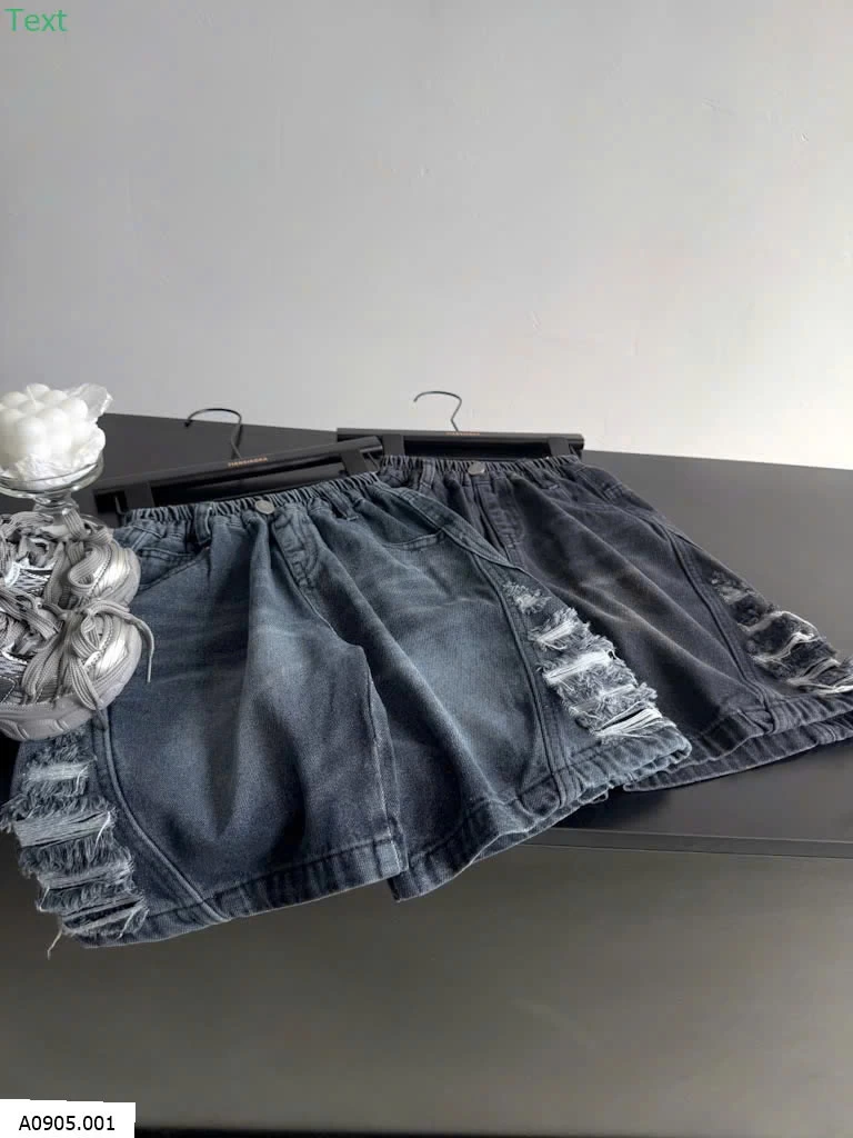 QUẦN SHORT JEAN RÁCH CÁ TÍNH BT  Sỉ 160k