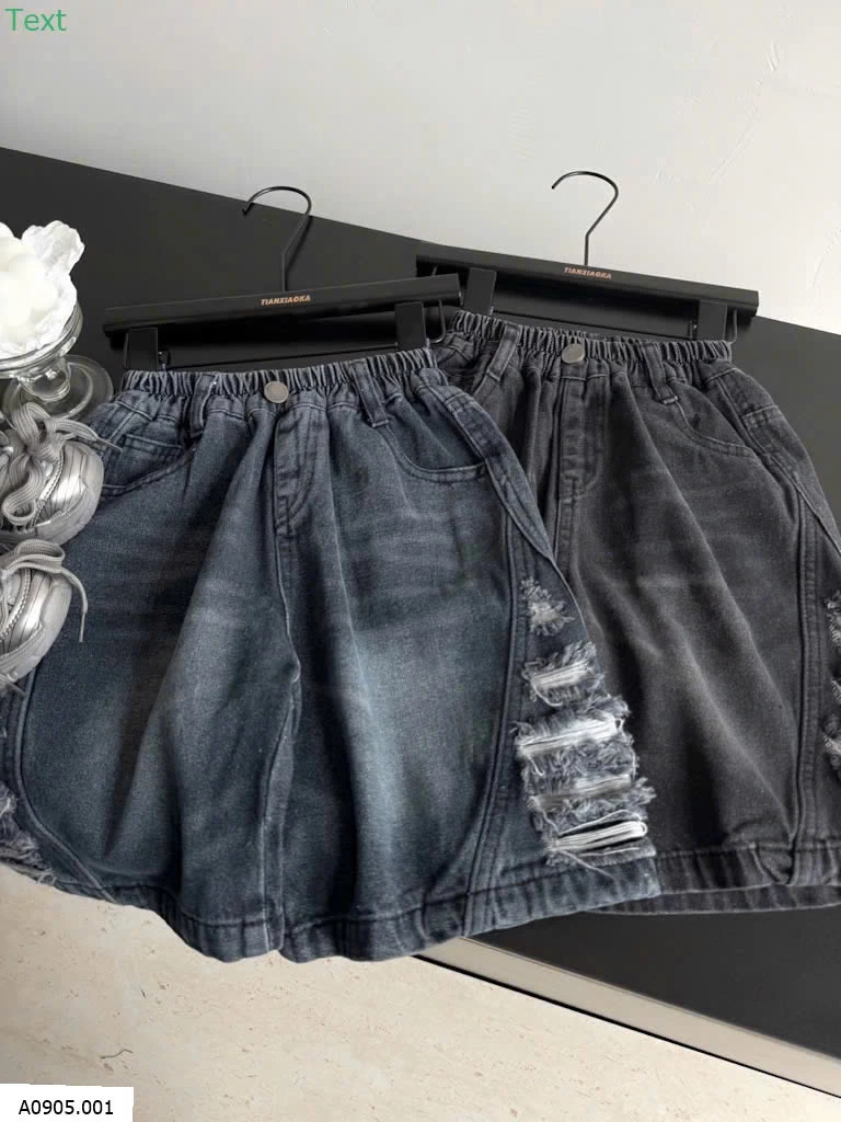 QUẦN SHORT JEAN RÁCH CÁ TÍNH BT  Sỉ 160k