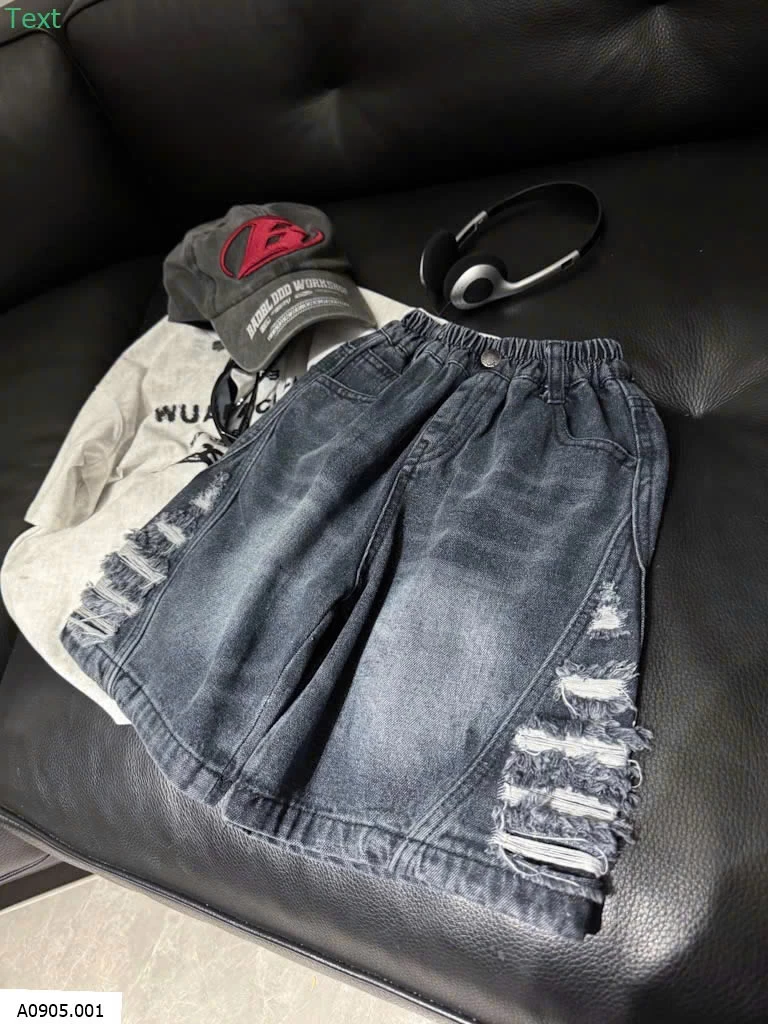 QUẦN SHORT JEAN RÁCH CÁ TÍNH BT  Sỉ 160k