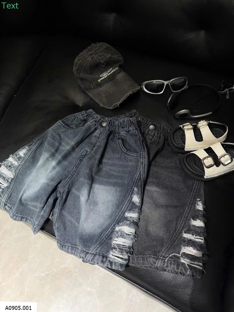 QUẦN SHORT JEAN RÁCH CÁ TÍNH BT  Sỉ 160k