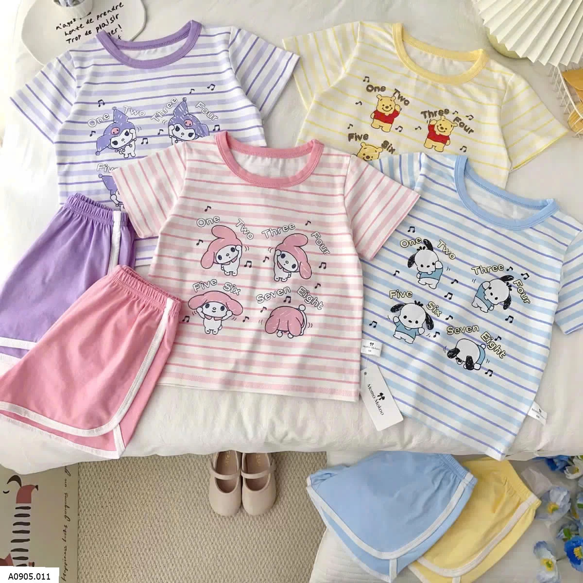 SET BỘ KẺ CỘC TAY HOẠT HÌNH  Sỉ 85k