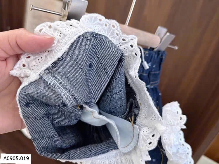 QUẦN SHORT VIỀN REN CHO BÉ GÁI   Sỉ 110k
