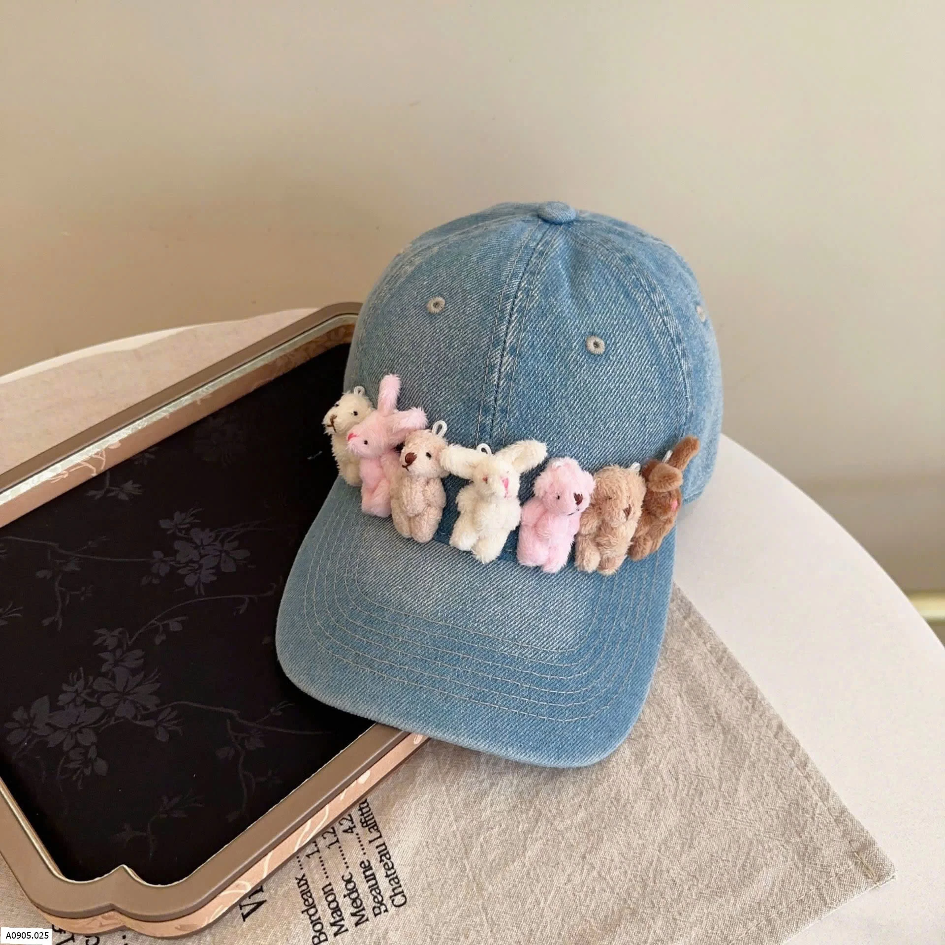 MŨ LƯỠI TRAI DENIM ĐỘNG VẬT   Sỉ 140k