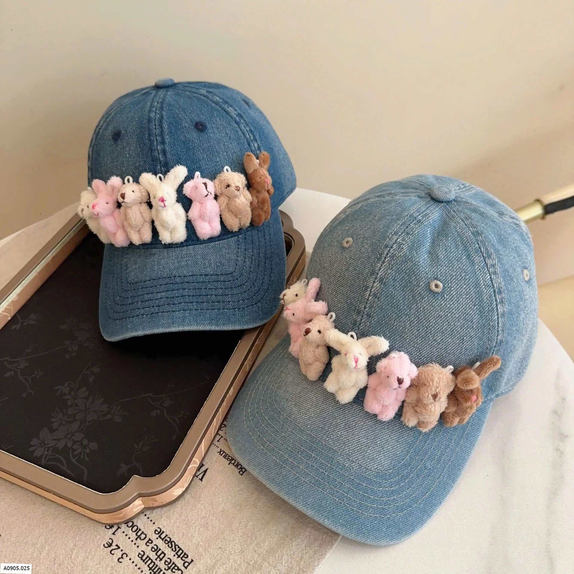 MŨ LƯỠI TRAI DENIM ĐỘNG VẬT   Sỉ 140k
