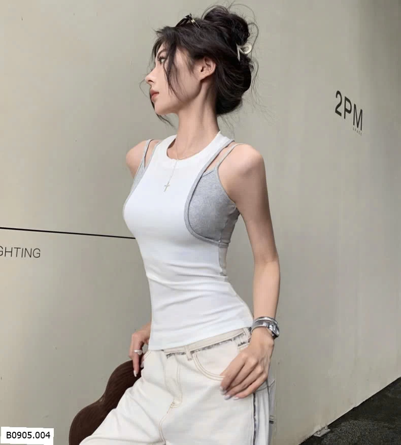 ÁO SÁT NÁCH GIẢ 2 MẢNH   Sỉ 55k