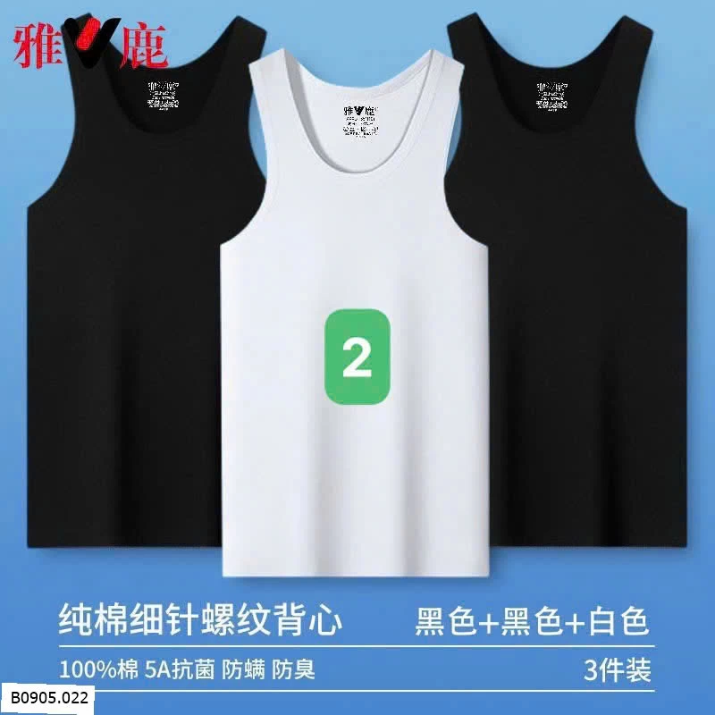 SET 3 ÁO BA LỖ NAM    Sỉ 135k/1 set 3 chiếc 