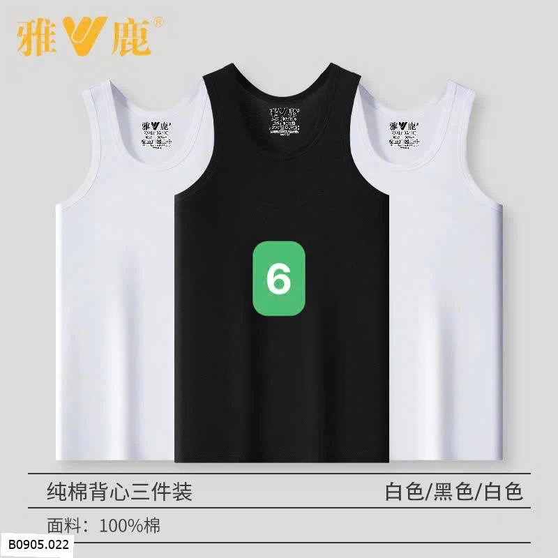 SET 3 ÁO BA LỖ NAM    Sỉ 135k/1 set 3 chiếc 