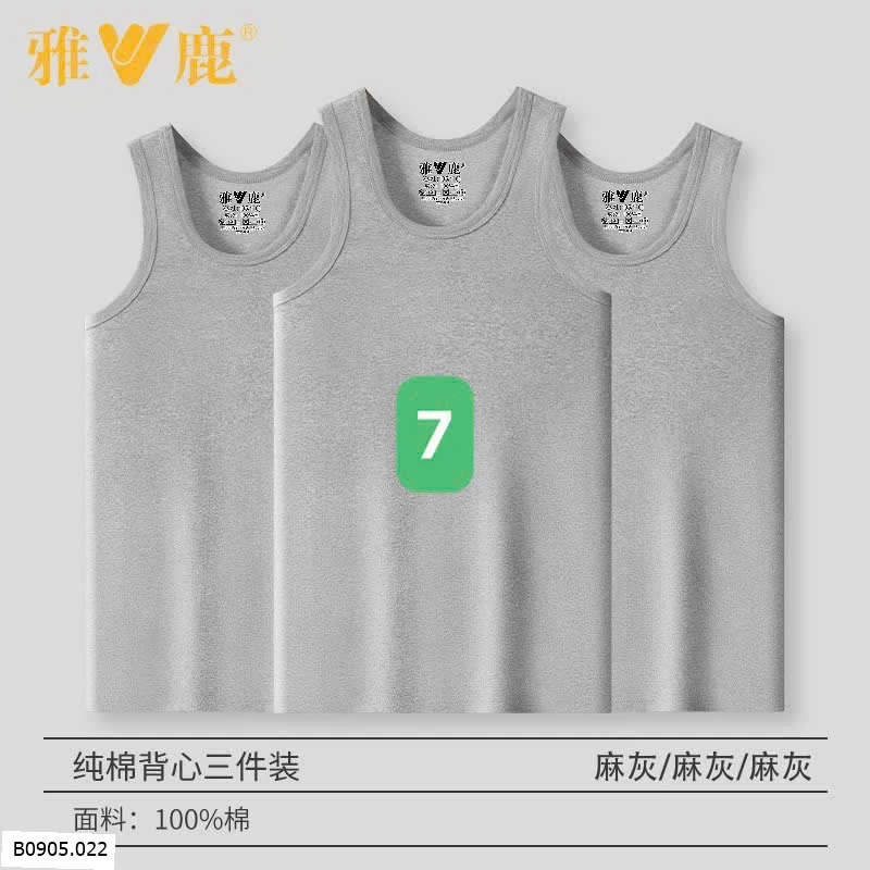 SET 3 ÁO BA LỖ NAM    Sỉ 135k/1 set 3 chiếc 